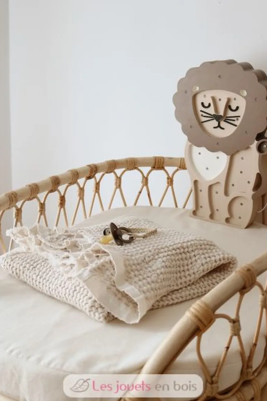 Lampe Veilleuse Lion Café marron - Little Lights