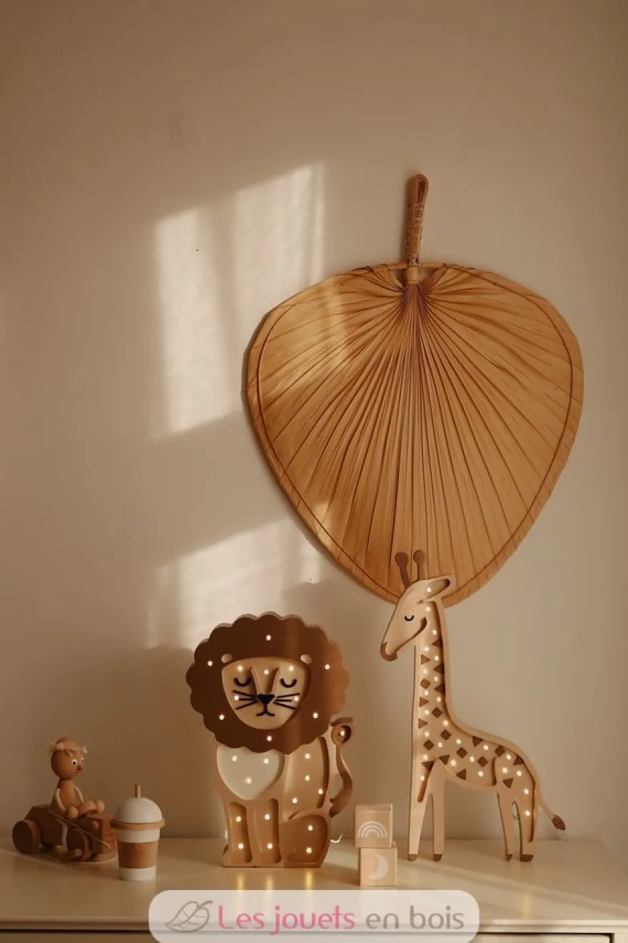 Lampe Veilleuse Lion Café marron - Little Lights