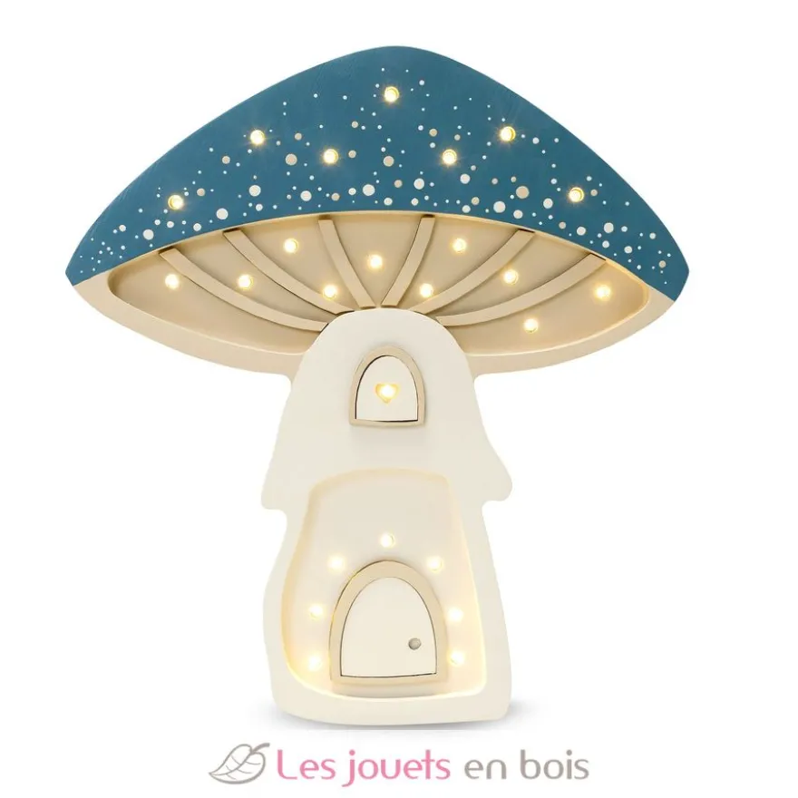 Lampe Veilleuse Maison Champignon bleu - Little Light