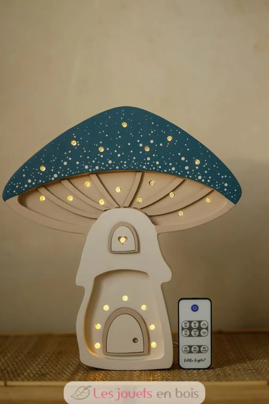 Lampe Veilleuse Maison Champignon bleu - Little Light
