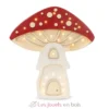 Lampe Veilleuse Maison Champignon rouge - Little Light