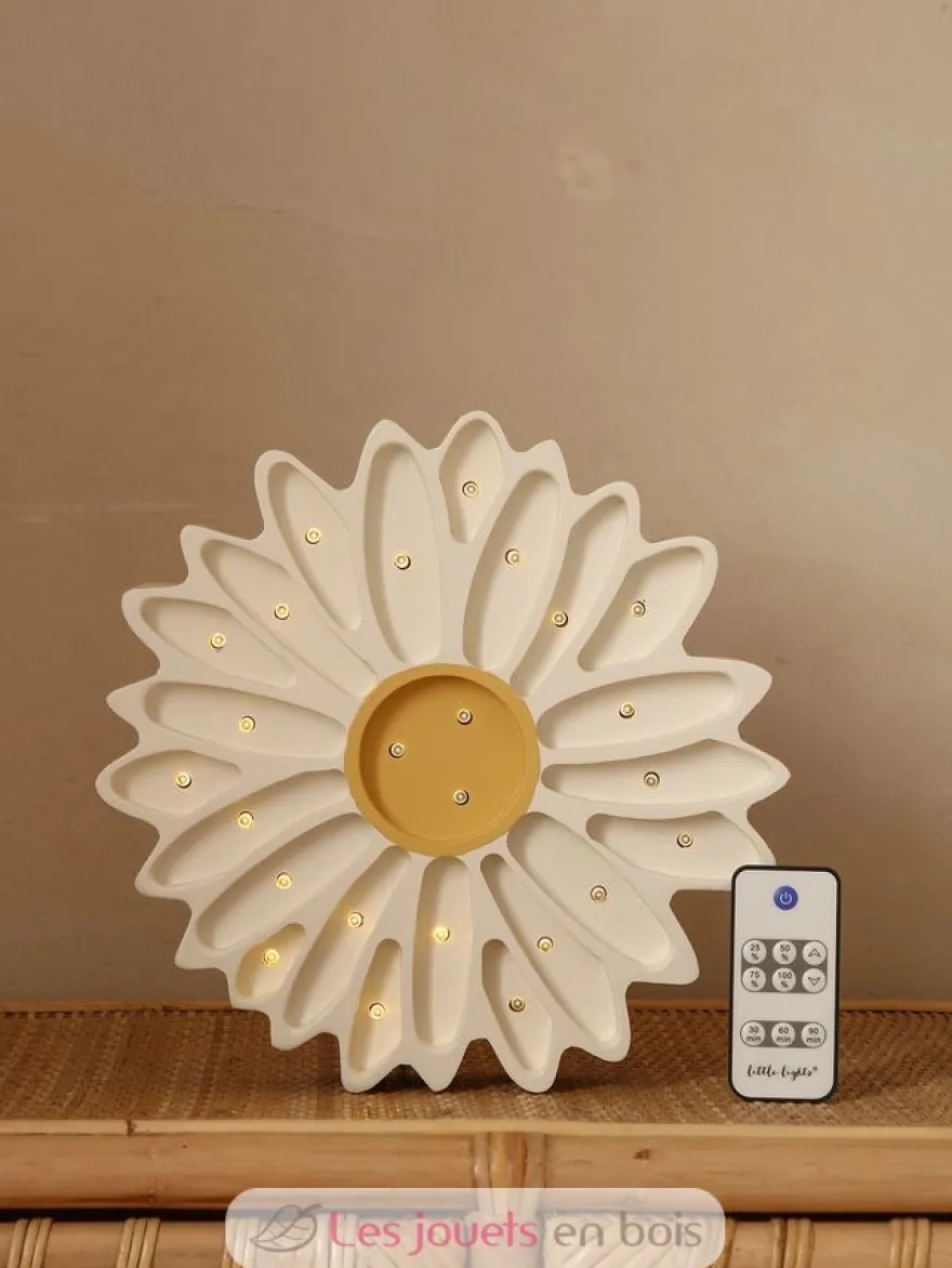 Lampe Veilleuse Marguerite Daisy blanche - Little Light