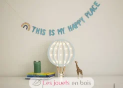 Lampe Veilleuse Montgolfière bleu ciel - Little Lights