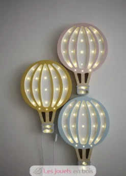 Lampe Veilleuse Montgolfière moutarde - Little Lights