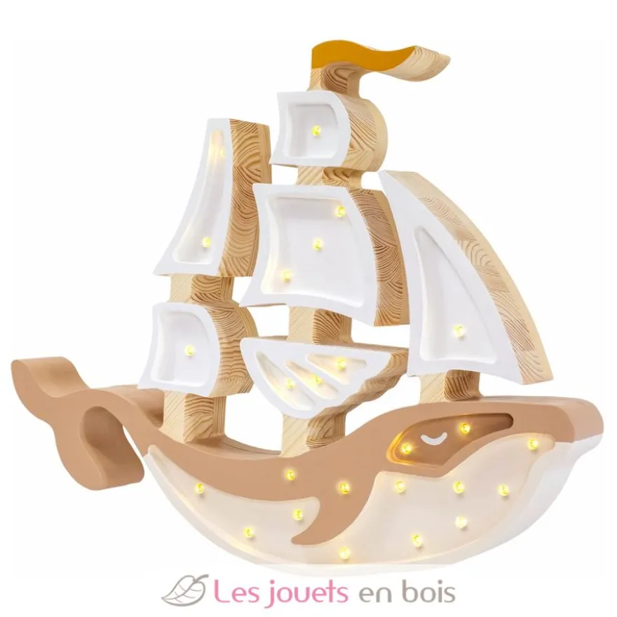 Lampe Veilleuse Navire brun - Little Lights