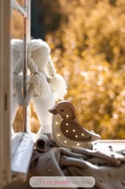 Lampe Veilleuse Oiseau Café Beige - Little Lights