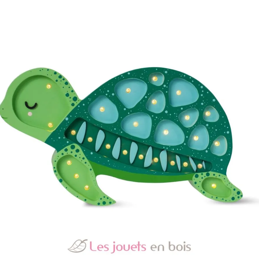 Lampe Veilleuse Tortue Vert Océan - Little Lights
