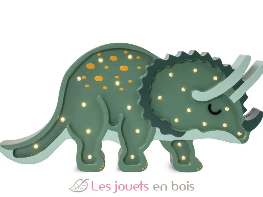 Lampe Veilleuse Tricératops Vert - Little Lights