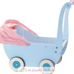 Landau en bois pour poupée - Petitcollin