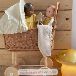 Landau en osier écru - Egmont Toys