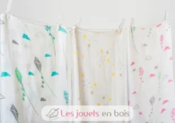 Lange en bambou - Chevron bleu - Lulujo