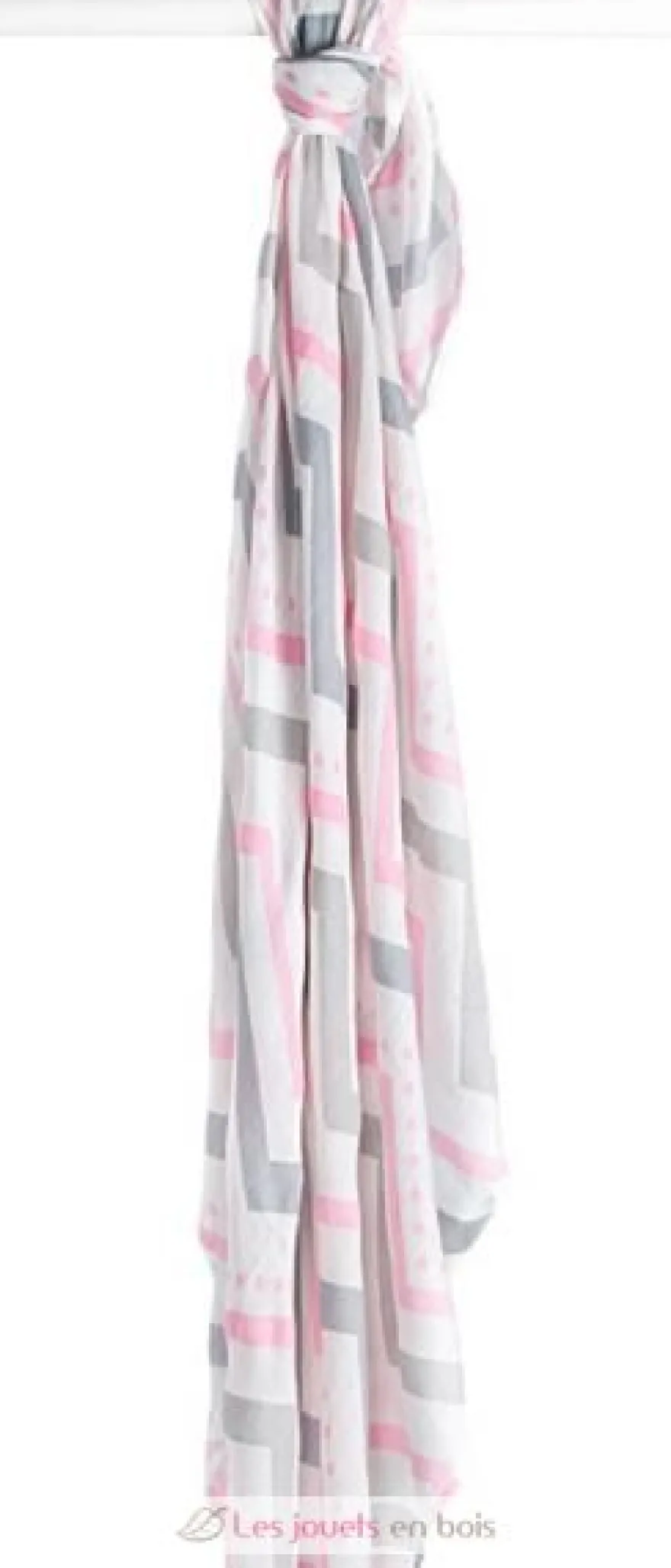 Lange en bambou - Chevron rose - Lulujo