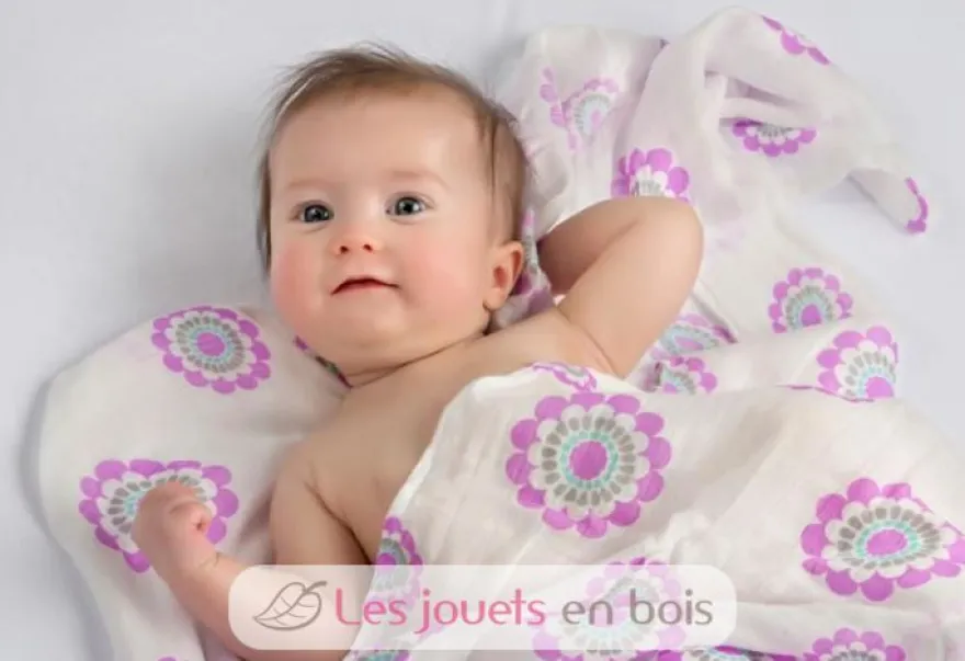 Lange en bambou - Médaillon de lavande - Lulujo