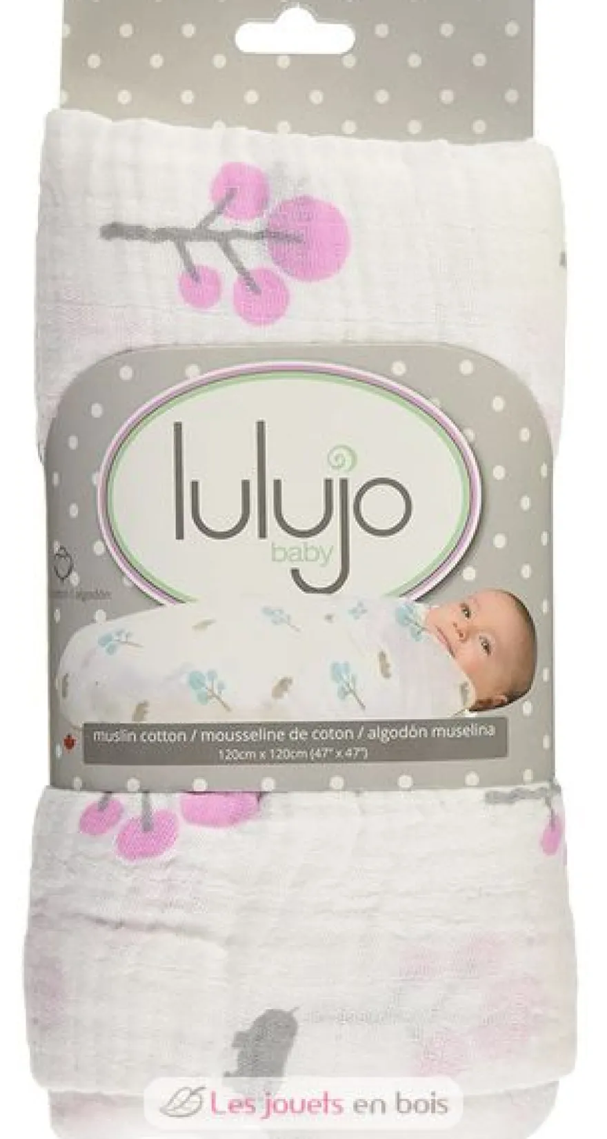 Lange mousseline - Hippo rose - Lulujo