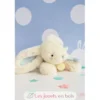 Lapin Bonbon bleu 20 cm - Doudou et Compagnie