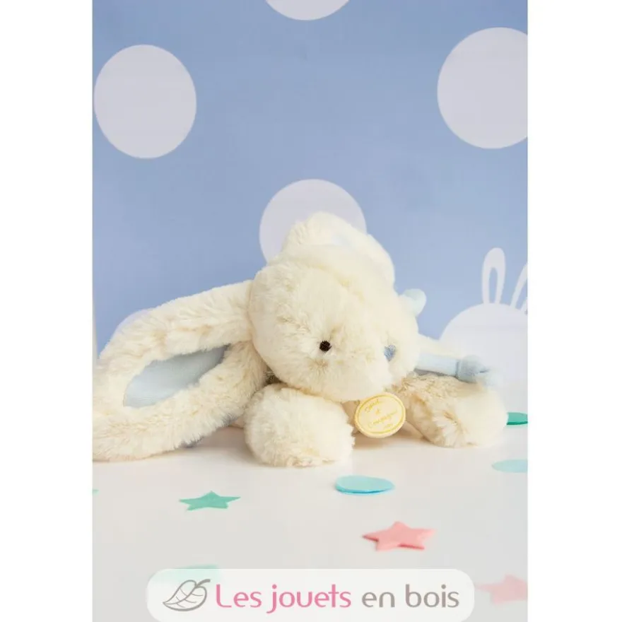 Lapin Bonbon bleu 20 cm - Doudou et Compagnie