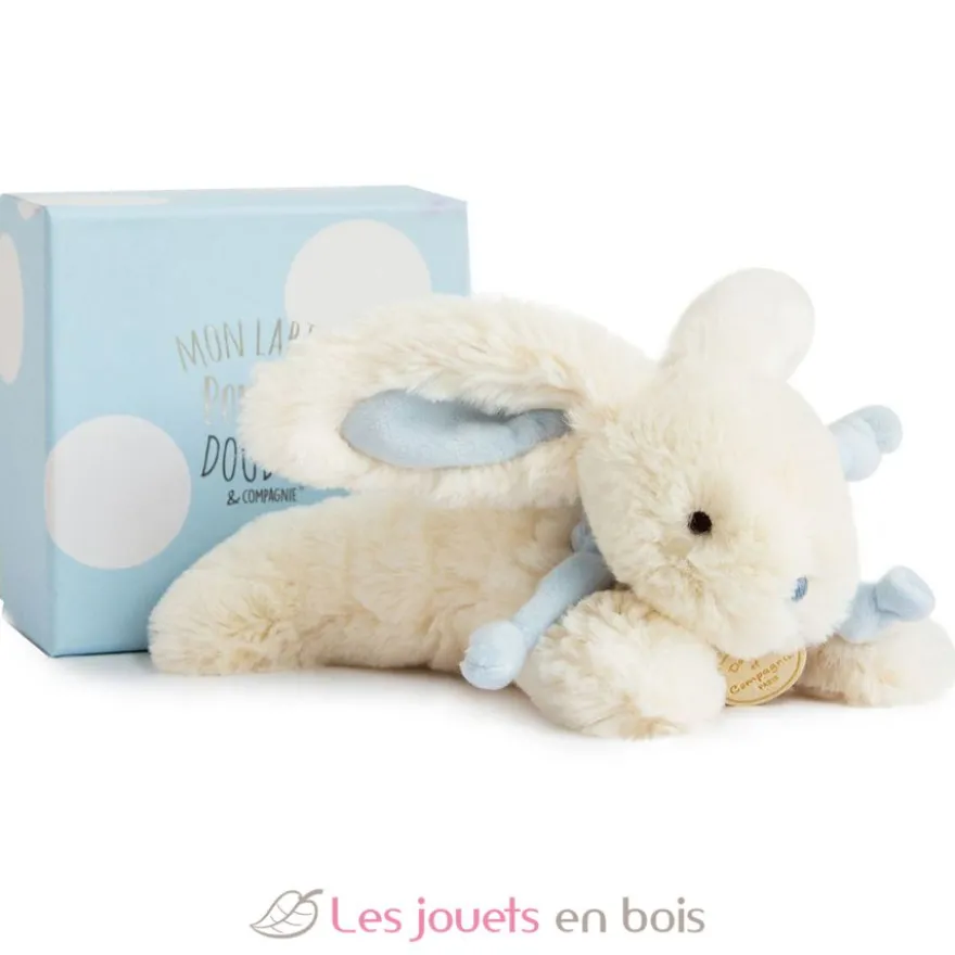 Lapin Bonbon bleu 20 cm - Doudou et Compagnie