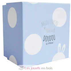 Lapin Bonbon bleu 20 cm - Doudou et Compagnie