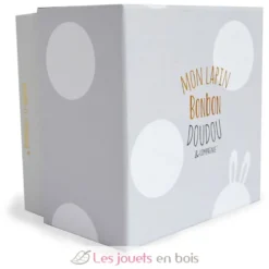 Lapin Bonbon taupe 20 cm - Doudou et Compagnie