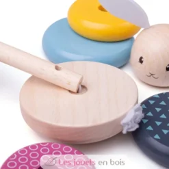 Lapin à empiler en bois - Bigjigs Toys