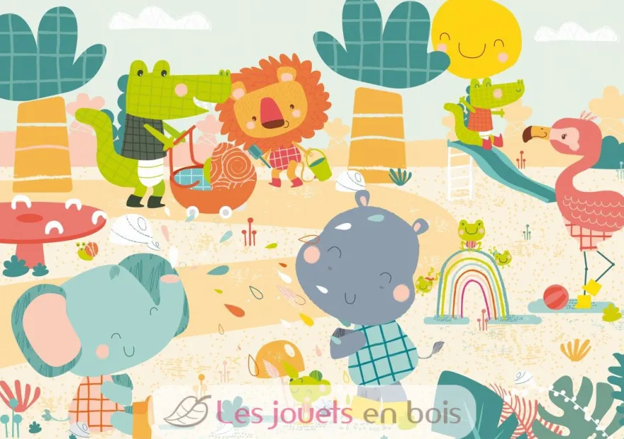 La savane s'amuse de Motuelle - Puzzle Michèle Wilson