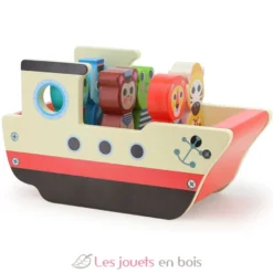 Le bateau sonore des animaux en bois - Dès 18 mois - Vilac