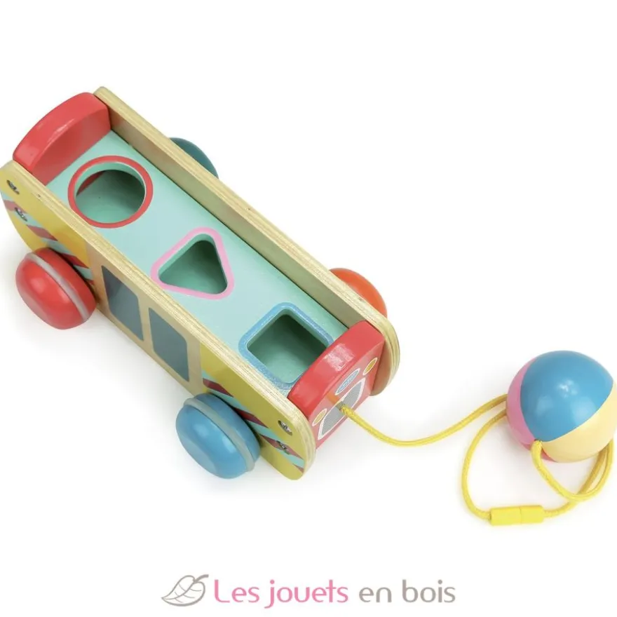 Le bus des formes à trainer - Vilac