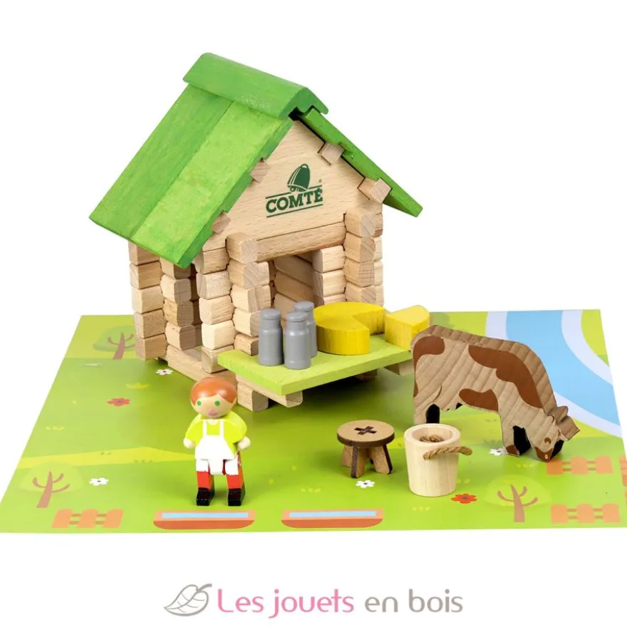 Le chalet du Comté 60 pièces - Jeu de construction - Fabriqué en France - Jeujura