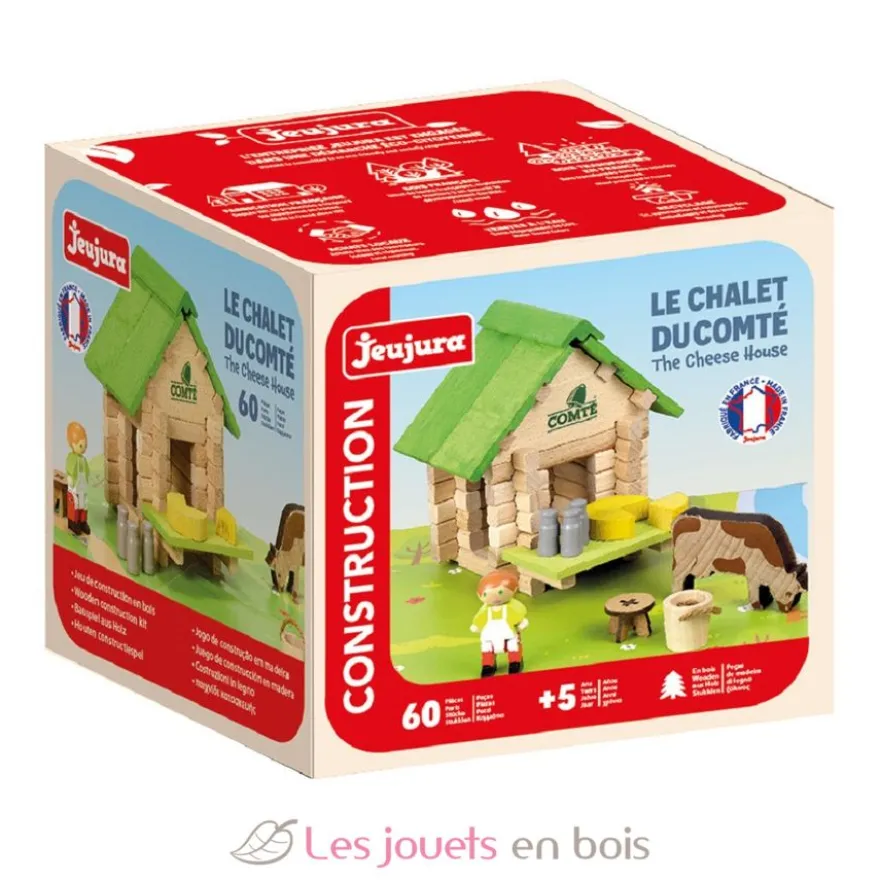 Le chalet du Comté 60 pièces - Jeu de construction - Fabriqué en France - Jeujura