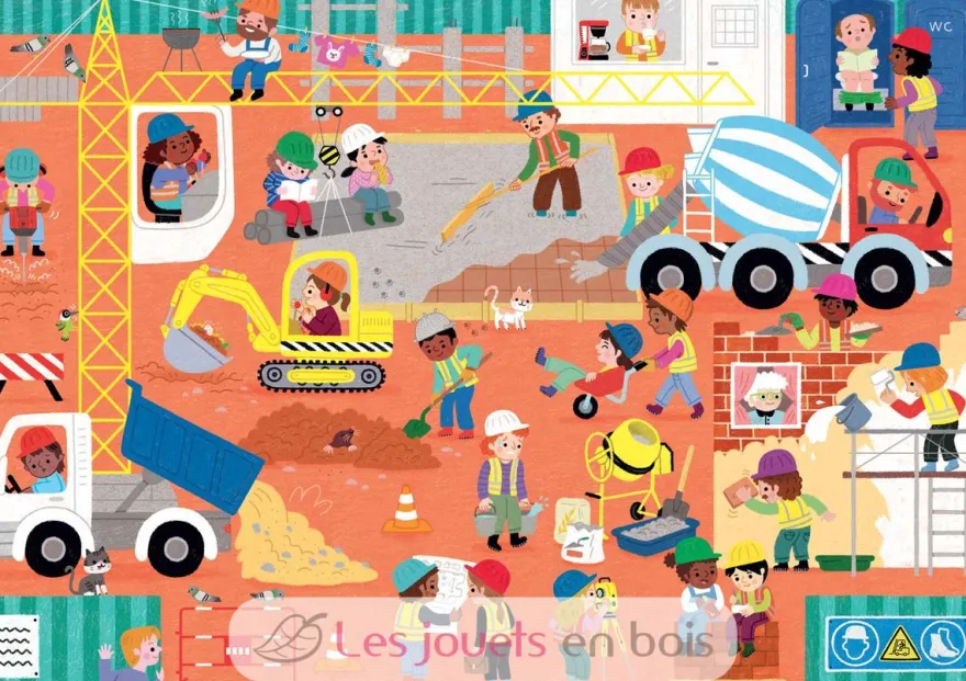 Le chantier d'Hélène Chetaud - Puzzle Michèle Wilson