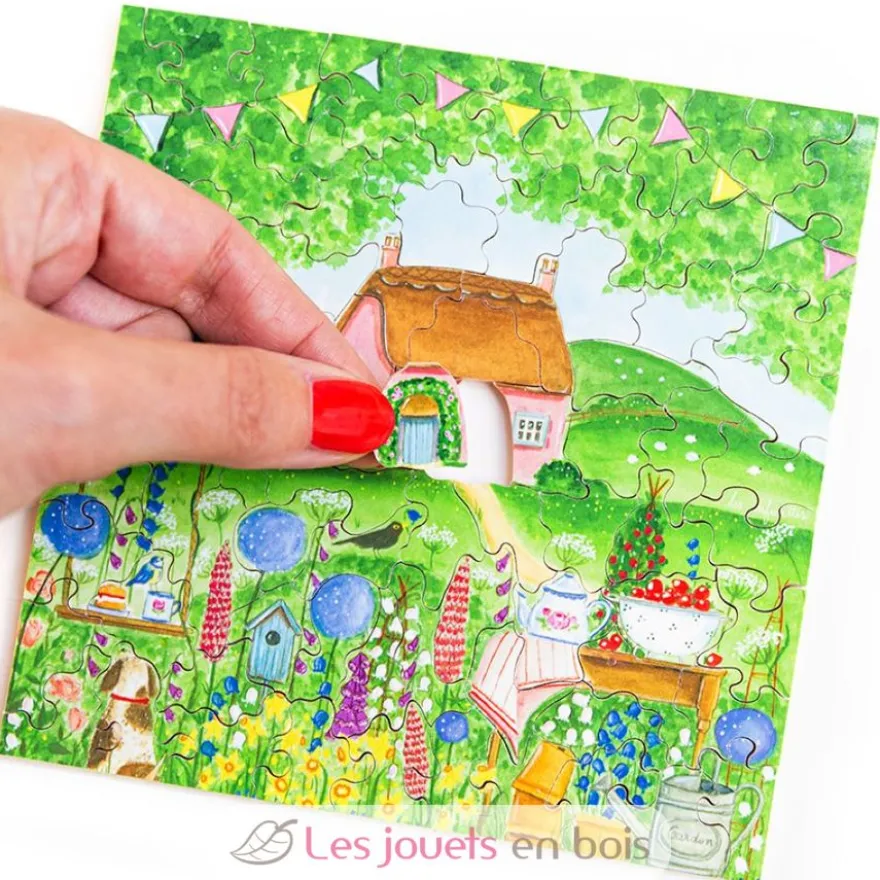 Le cottage bouton de rose Les Infusettes - Puzzle Michèle Wilson