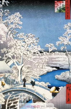 Le Pont à Meguro de Hiroshige - Puzzle Michèle Wilson