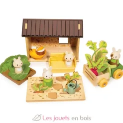 Le potager des lapins en bois - Tender Leaf Toys