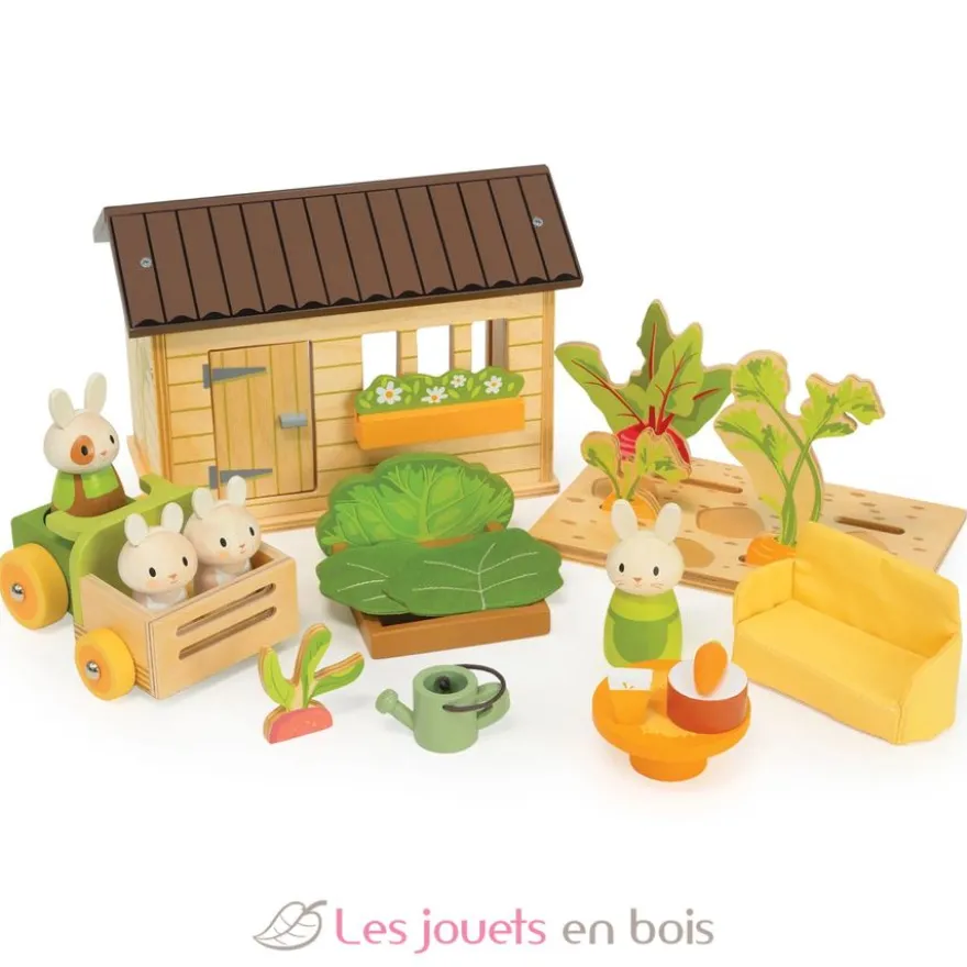 Le potager des lapins en bois - Tender Leaf Toys
