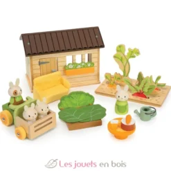 Le potager des lapins en bois - Tender Leaf Toys