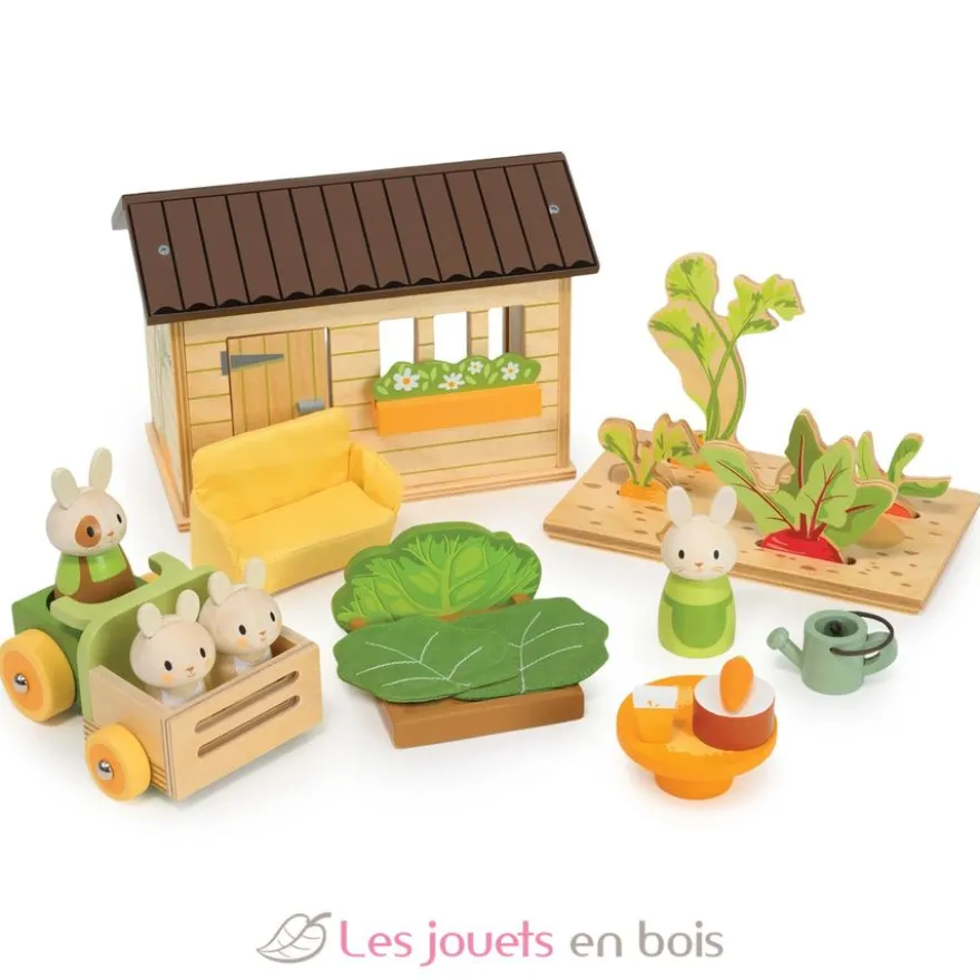 Le potager des lapins en bois - Tender Leaf Toys