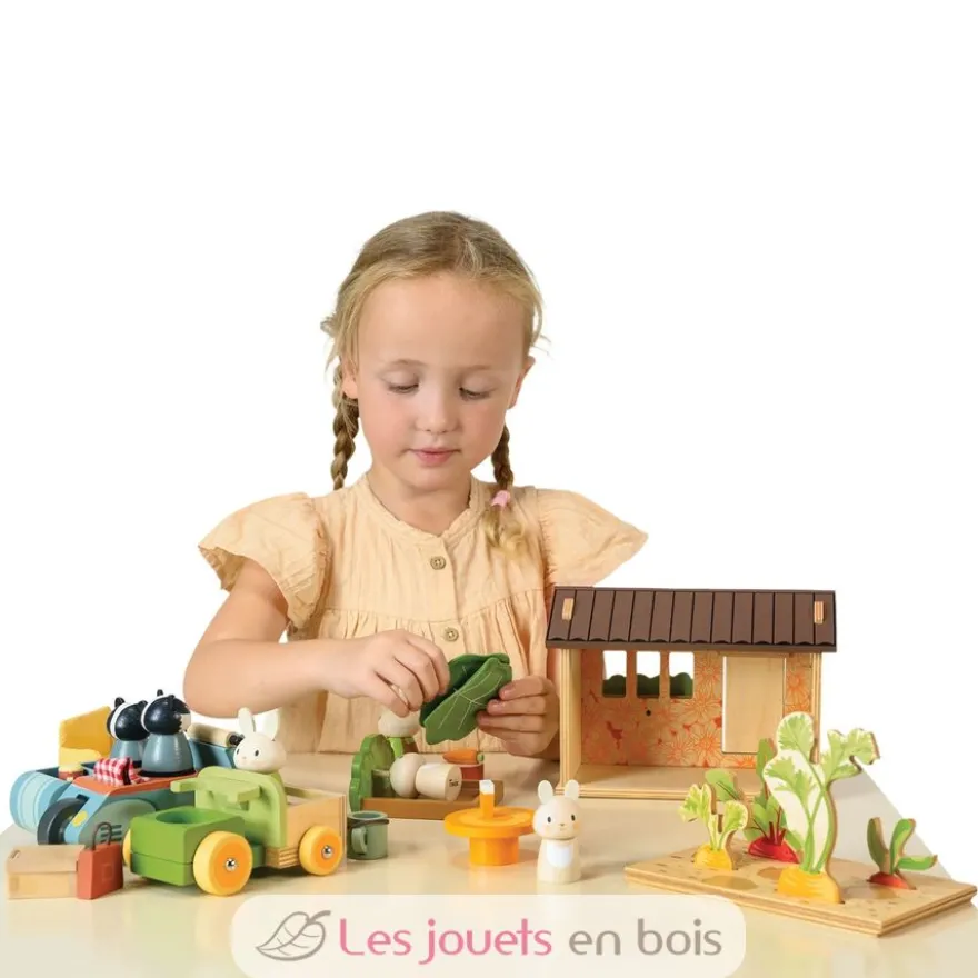 Le potager des lapins en bois - Tender Leaf Toys