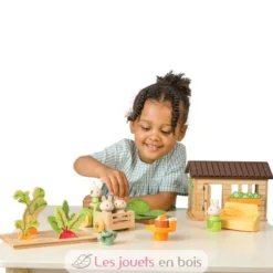 Le potager des lapins en bois - Tender Leaf Toys