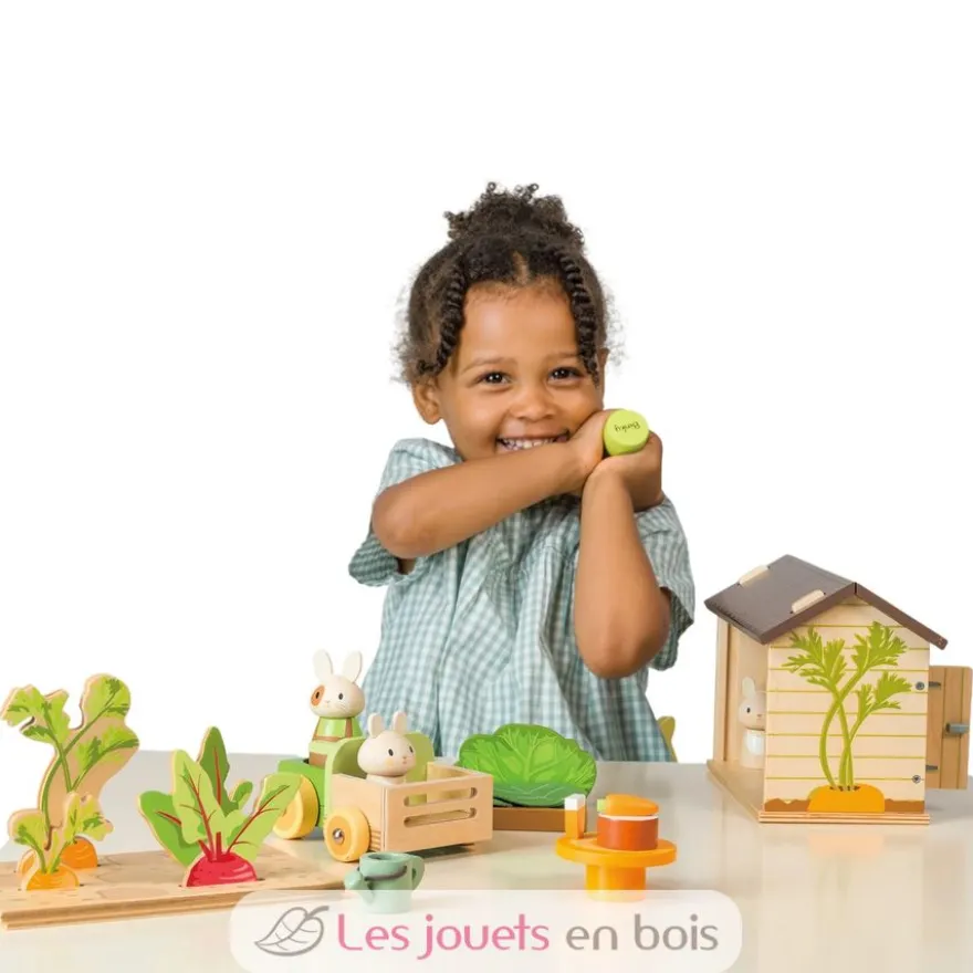 Le potager des lapins en bois - Tender Leaf Toys
