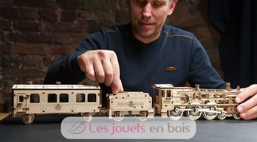 Le Poudlard Express Harry Potter - Puzzle 3D mécanique en bois - Ugears