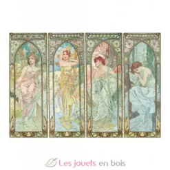 Les heures du jour de Mucha - Puzzle Michèle Wilson