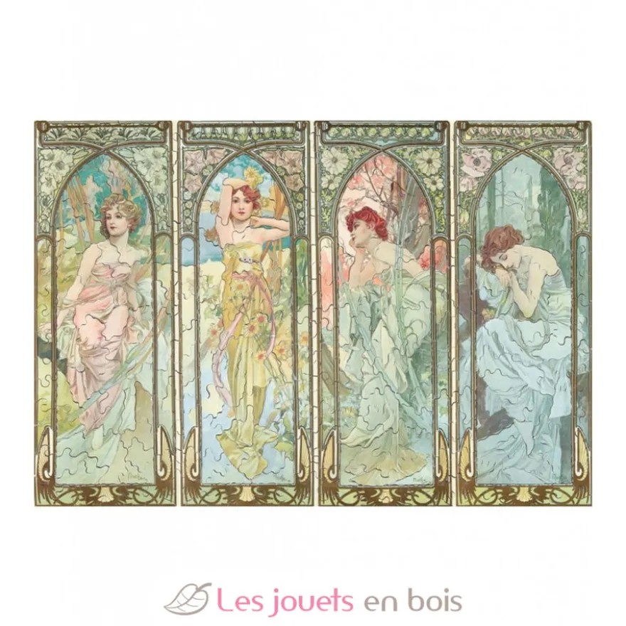 Les heures du jour de Mucha - Puzzle Michèle Wilson