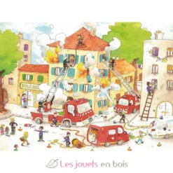 Les Pompiers de Laure Cacouault - Puzzle Michèle Wilson