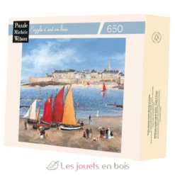 Les remparts de Saint-Malo Delacroix - Puzzle Michèle Wilson