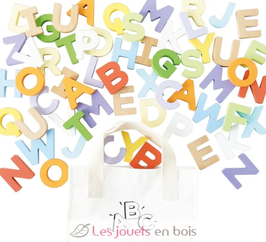 Lettres de l'alphabet en bois multicolore - Le Toy Van