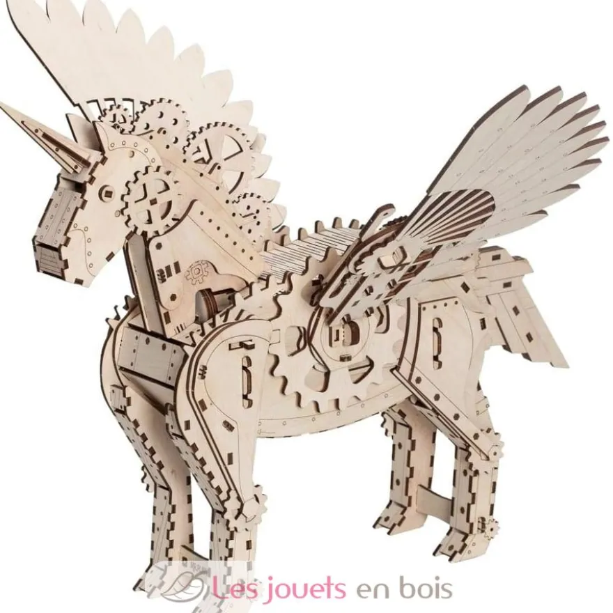licorne Mécanique - Puzzle 3D en bois - Mr. Playwood