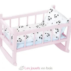 Lit bercelonnette poupée 40 cm panda - Petitcollin