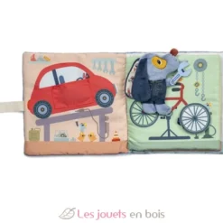 Livre d'activités en tissu Le garage de Jules - Lilliputiens