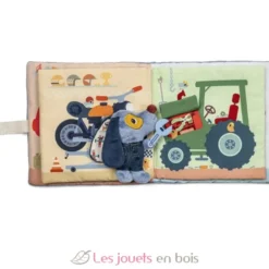 Livre d'activités en tissu Le garage de Jules - Lilliputiens