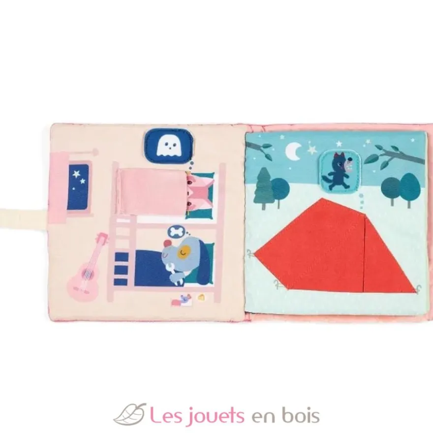 Livre d'activités en tissu Lena chasse les cauchemars - Lilliputiens